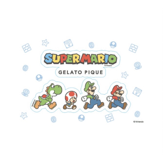 gelato pique(ジェラートピケ)のジェラピケ　マリオ　ステッカー　ノベルティ エンタメ/ホビーのコレクション(ノベルティグッズ)の商品写真