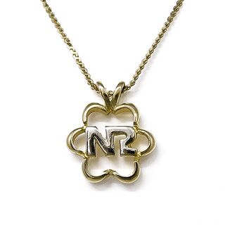 ニナリッチ(NINA RICCI)の美品 NINA RICCI ニナリッチ NRロゴ ゴールド ネックレス(ネックレス)
