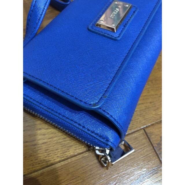 DURAS(デュラス)のduras ショルダーウォレット　長財布　ラウンドファスナー　青　財布バック レディースのファッション小物(財布)の商品写真