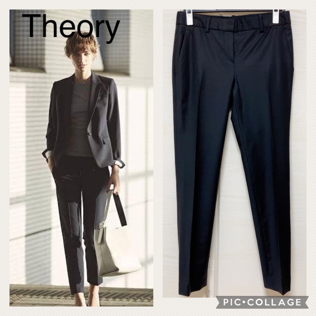 Theory  クロップドパンツ 黒