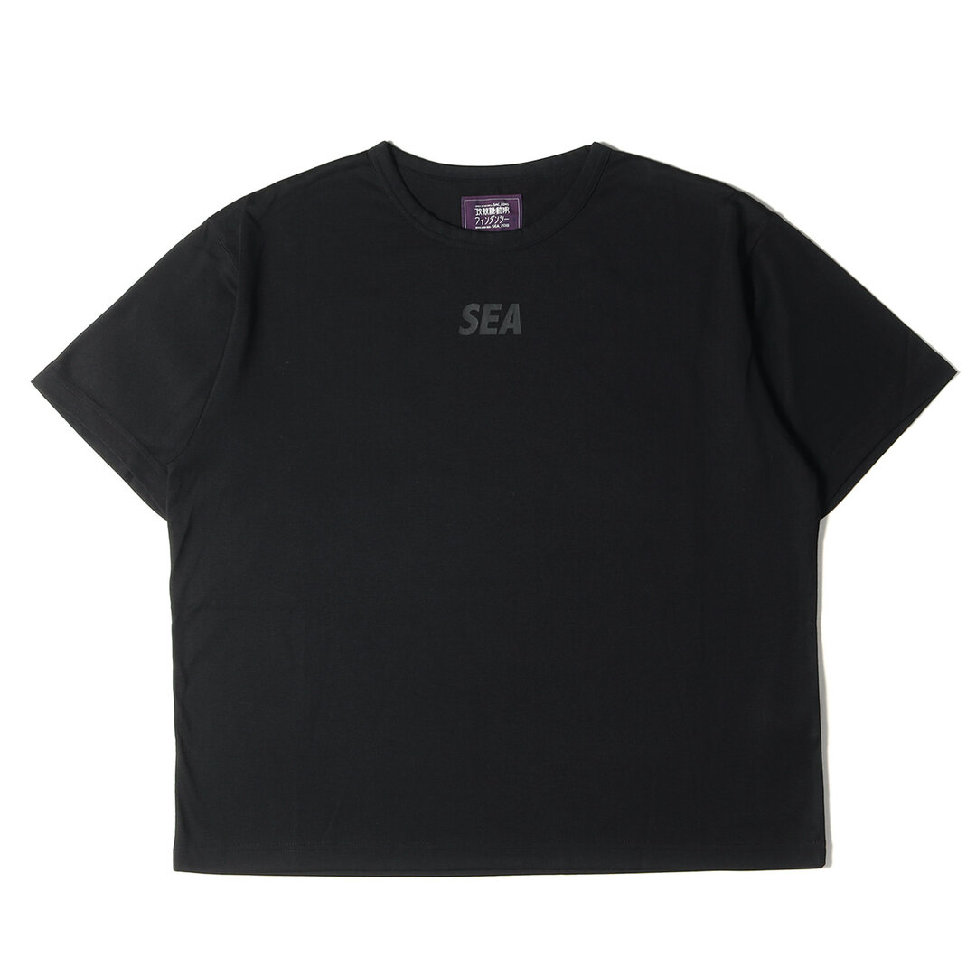 WIND AND SEA ウィンダンシー Tシャツ 攻殻機動隊 SAC_2045 リフレクター 漢字ロゴ クルーネックTシャツ 22AW ブラック 黒 M トップス コラボ カットソー 半袖 【メンズ】