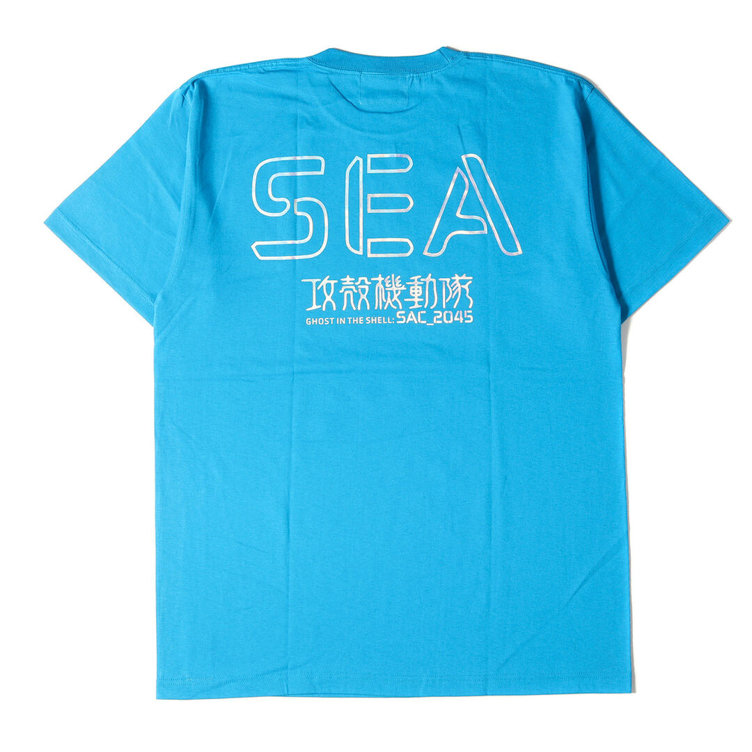 WIND AND SEA ウィンダンシー Tシャツ 攻殻機動隊 SAC_2045 草薙素子 クルーネックTシャツ 22AW パープル XL トップス カットソー 半袖 コラボ 【メンズ】