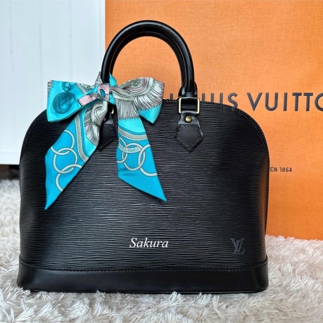 LOUIS VUITTON ルイヴィトン アルマ エピ ノワール ハンドバック-