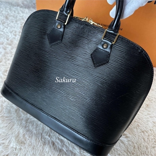 LOUIS VUITTON ルイヴィトン アルマ エピ ノワール ハンドバック-