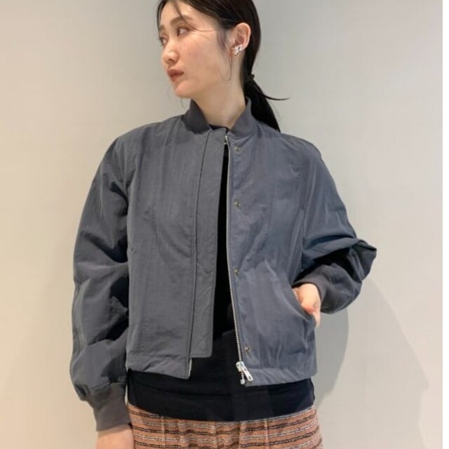 AK+1 リブ ショートブルゾン Demi-Luxe BEAMS 最低価格の 5624円引き