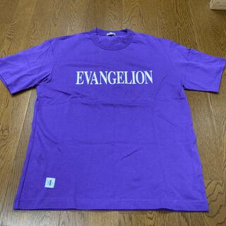【新品】エバンゲリオン　半袖ビッグT(5分袖) 紫(Tシャツ/カットソー(半袖/袖なし))