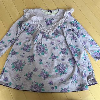 アナスイミニ(ANNA SUI mini)のアナスイミニ花柄ワンピース130美品(ワンピース)