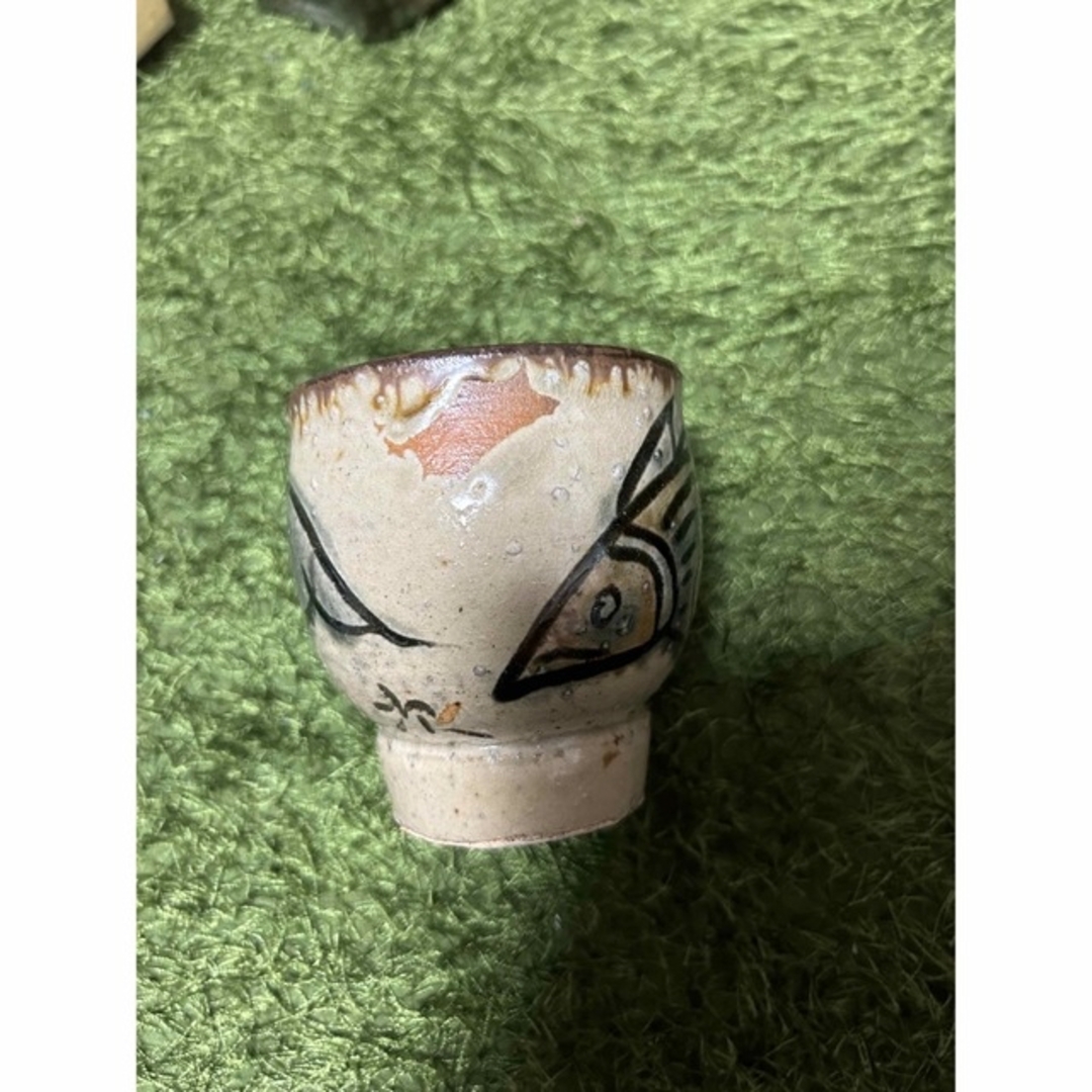 金城次郎 魚紋湯呑 箱付 ★未使用品★