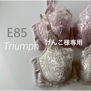 トリンプ(Triumph)の専用　トリンプ  E85 2枚　フルカップブラ　レースブラ　大きいサイズ　花柄(ブラ)