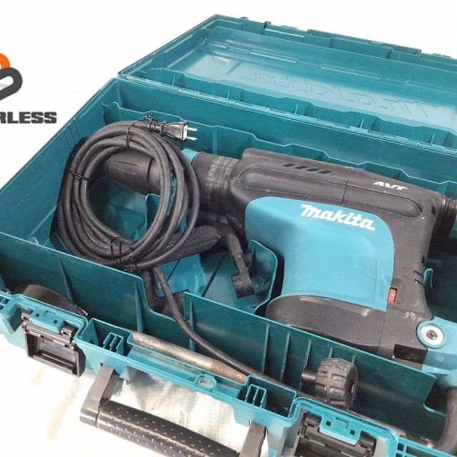 ☆品☆makita マキタ 電動ハンマ AVT HM1213C SDSマックスシャンク ハードケース付 61319自動車/バイク