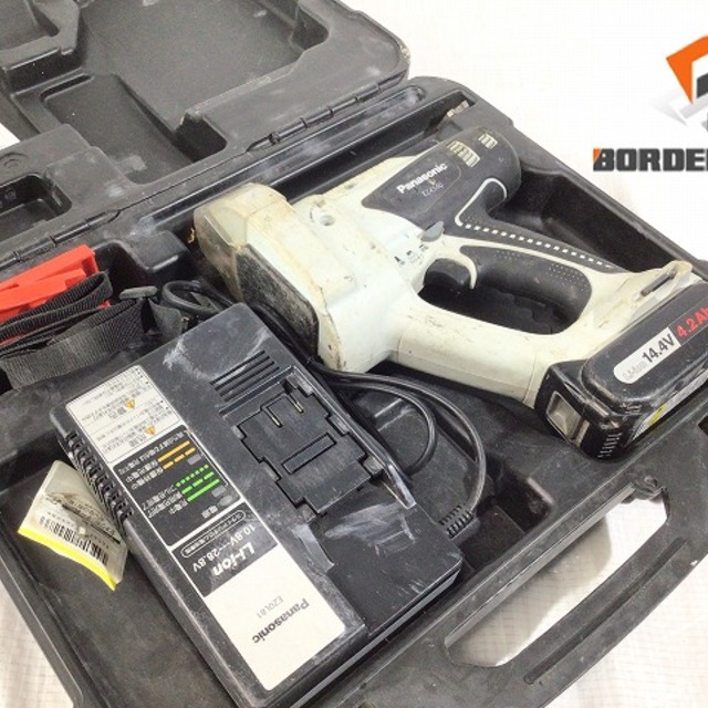 ☆中古品☆Panasonic パナソニック 14.4V 充電全ネジカッター EZ4540 4.2Ahバッテリー1個 充電器 ケース付 全ねじカッター 61375