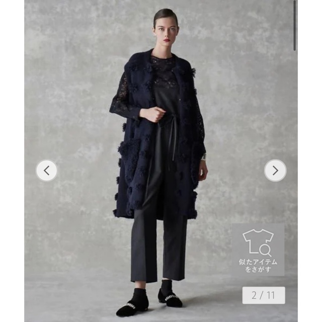 Drawer コットンウールツイルサロペット ダークグレー chateauduroi.co