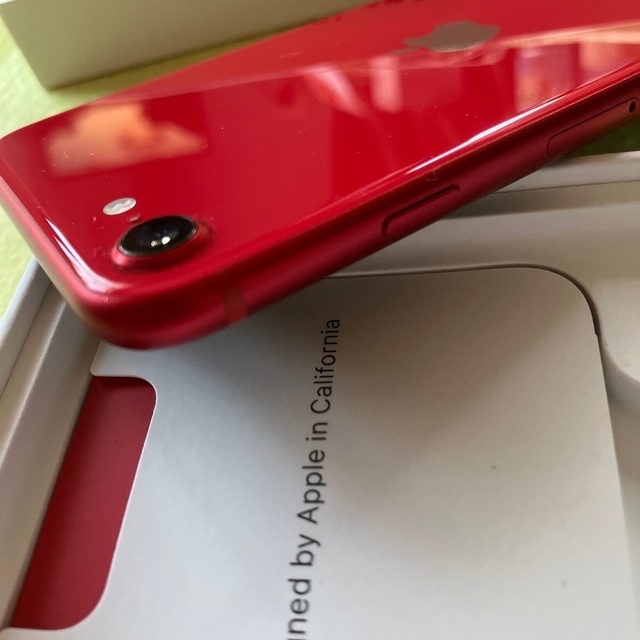 iPhone SE2 64GB PRODUCT RED SIMフリー【美品】 - スマートフォン本体