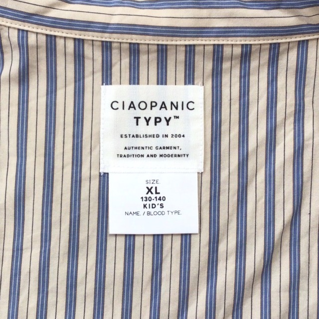 CIAOPANIC TYPY(チャオパニックティピー)のチャオパニックティピー　ストライプシャツ キッズ/ベビー/マタニティのキッズ服男の子用(90cm~)(ブラウス)の商品写真