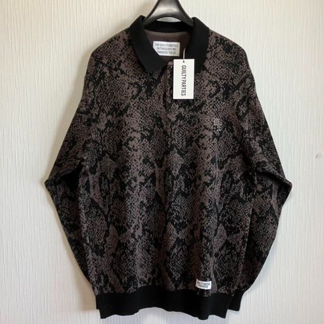 M【WACKOMARIA】D-B)PYTHON POLO SHIRT／新品タグ付