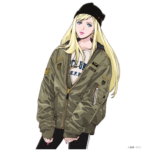 ALPHA INDUSTRIES(アルファインダストリーズ)の閃光のハサウェイ　ギギアンダルシア　MA1 ALPHA INDUSTRIES メンズのジャケット/アウター(フライトジャケット)の商品写真