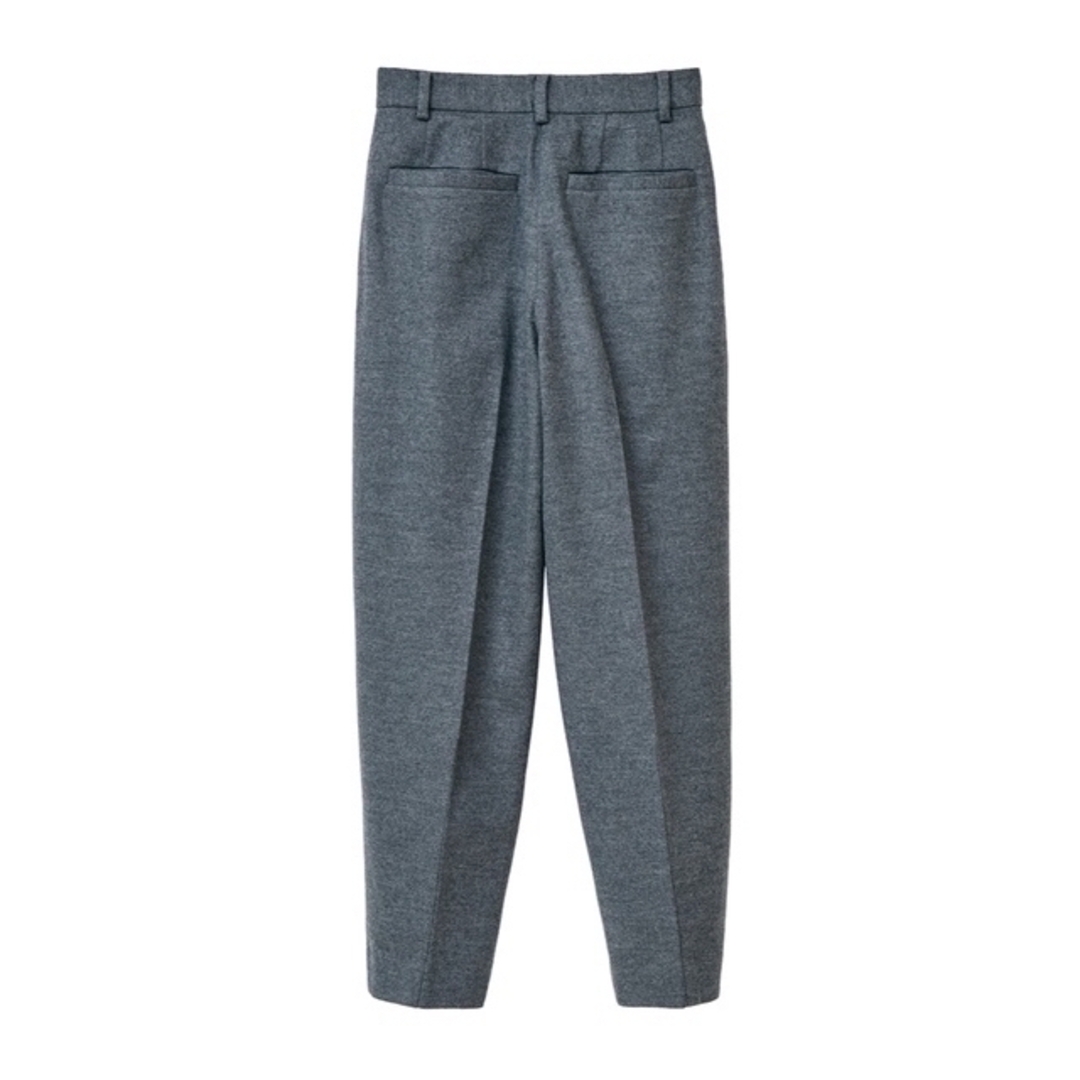 CLANE  WOOL LINE TUCK PANTS 4