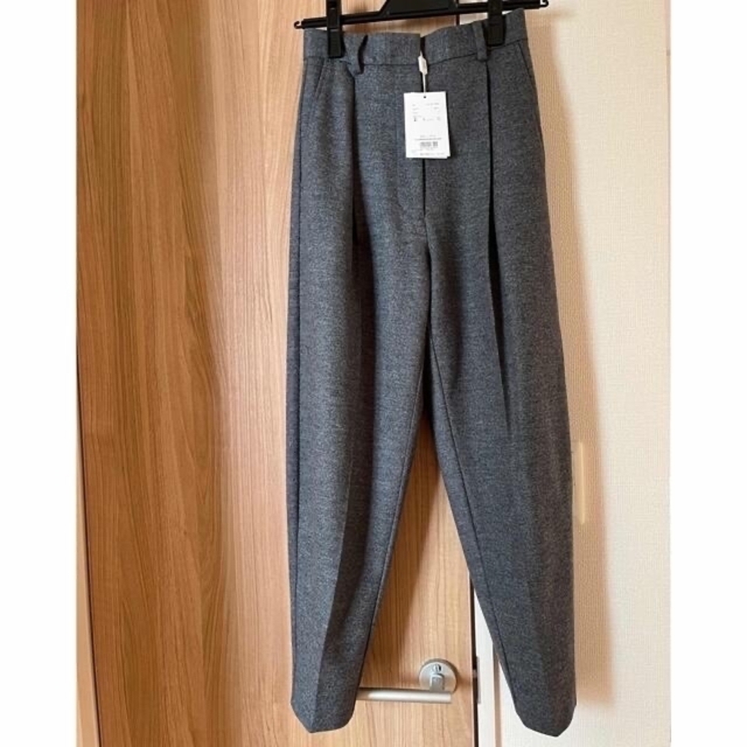 CLANE  WOOL LINE TUCK PANTS 7