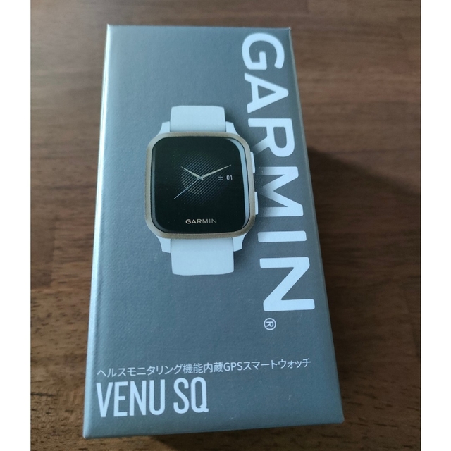 腕時計(デジタル)【新品】GARMIN VENU SQ スマートウォッチ ホワイト