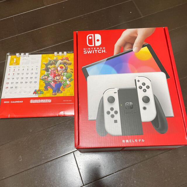 マリオカレンダー&フィルム付】任天堂 Switch有機ELモデル ホワイト-