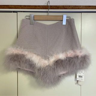 リリーブラウン(Lily Brown)のLilyBrown ファーショートパンツ(新品タグ付き)(ショートパンツ)