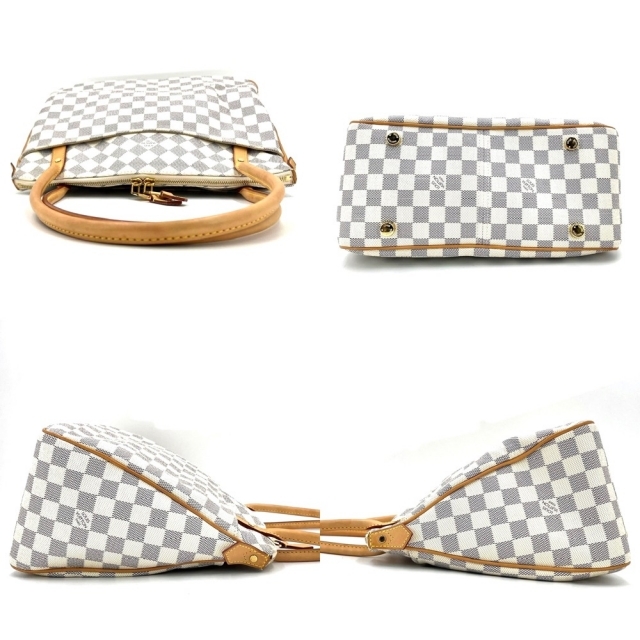 プレミアム
 VUITTON) LOUIS VUITTON バッグ（グレー/灰色系）の ルイヴィトン PM トートバッグ VUITTON(ルイ・ヴィトン) ダミエアズール LOUIS ダミエ・アズール ヴィトン(LOUIS フィジェリPM トータリー ダミエ・アズール ハンドバッグ 肩掛け 鞄 かばん N41176 ホワイト 白 ゴールド金具 レディース 定番 美品【品】 バッグ 2