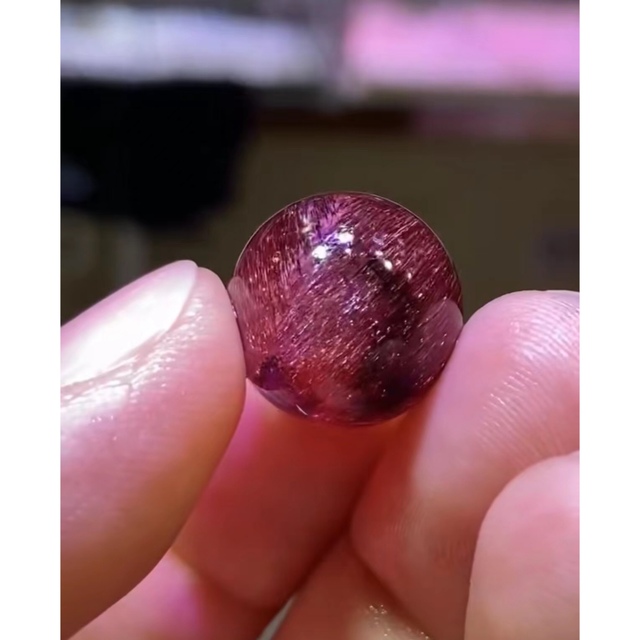 ⭐︎【高級】フラワー パープルルチル スーパーセブン 丸玉 16mm 5