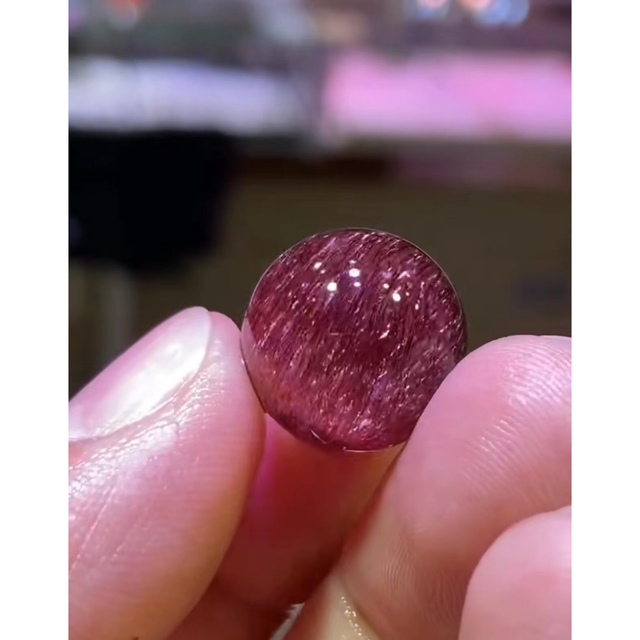 ⭐︎【高級】フラワー パープルルチル スーパーセブン 丸玉 16mm 3