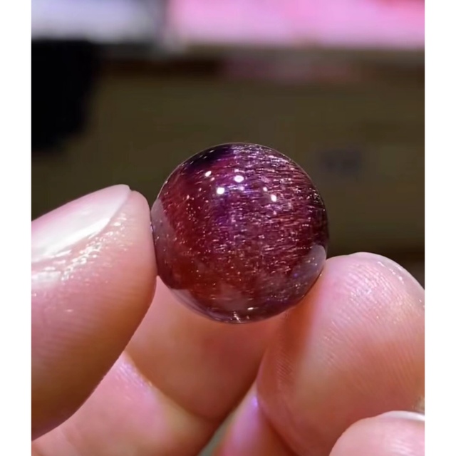 ⭐︎【高級】フラワー パープルルチル スーパーセブン 丸玉 16mm 2