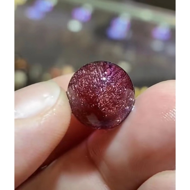 最安挑戦! ⭐︎【高級】フラワー パープルルチル 14mm 丸玉 スーパー 最安挑戦! ⭐︎【高級】フラワー パープルルチル 14mm 丸玉 スーパー