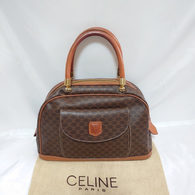 美品 CELINE マカダム柄 ハンドバッグ