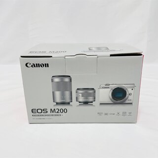キヤノン(Canon)の《展示未使用品/保証付》EOS M200 ダブルズームキット EOSM200(ミラーレス一眼)