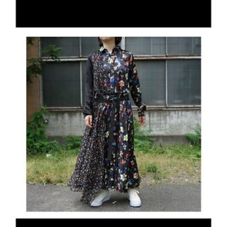 sacai フラワープリントニットOP