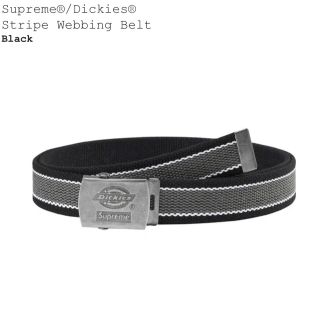 シュプリーム(Supreme)の黒 Supreme Dickies Stripe Webbing Belt(ベルト)