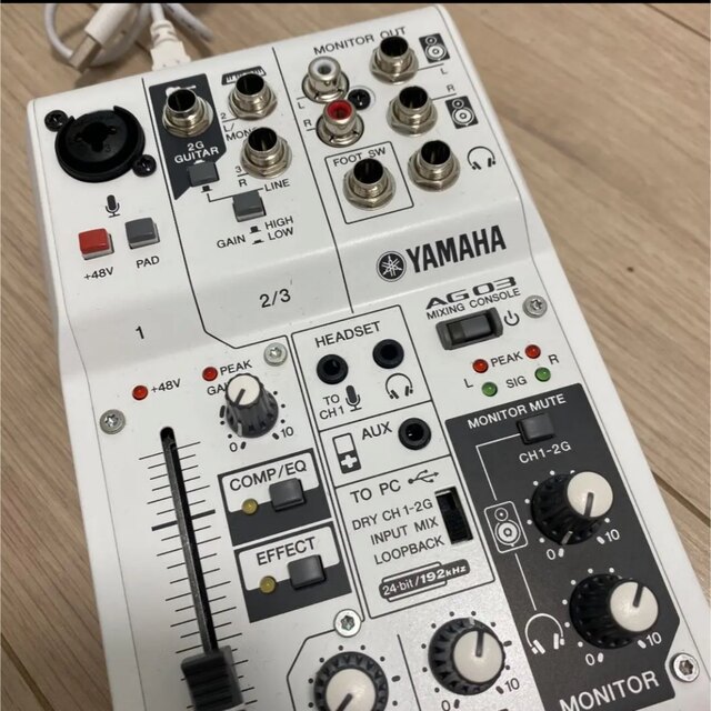 ヤマハ YAMAHA ウェブキャスティングミキサー　AG03 楽器のDTM/DAW(オーディオインターフェイス)の商品写真