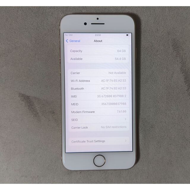 iPhone 8 Gold 64 GB SIMフリー - スマートフォン本体