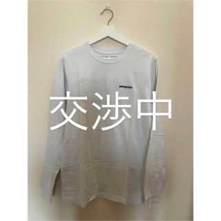 パタゴニア(patagonia)のお値下げ【patagonia】Tシャツ/長袖/白/M(Tシャツ/カットソー(七分/長袖))