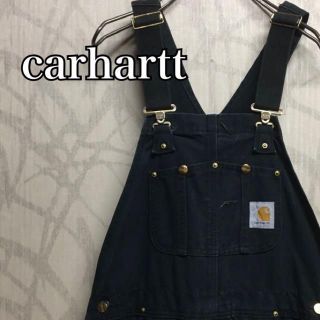 カーハート(carhartt)の【激レア】カーハート オーバーオール サロペット　胸刺繍ワッペン　キルティング(サロペット/オーバーオール)