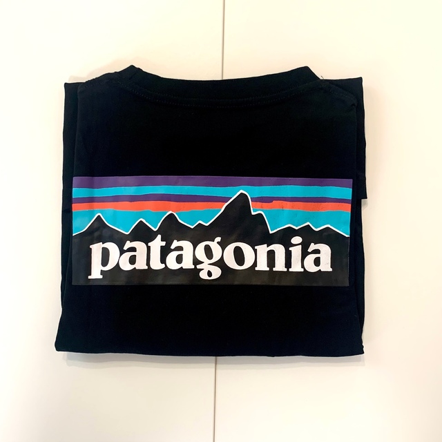 patagonia(パタゴニア)の新品 patagonia パタゴニア ロンT P-6LOGO ブラック　L メンズのトップス(Tシャツ/カットソー(七分/長袖))の商品写真