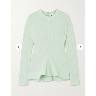 ジルサンダー(Jil Sander)のjil sander ジルサンダーミントグリーンカットソー新品(シャツ/ブラウス(長袖/七分))