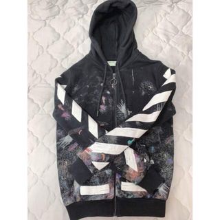 オフホワイト(OFF-WHITE)の【名作】　off-white オフホワイト　GALAXY パーカー(パーカー)