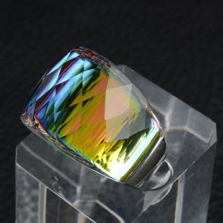 スワロフスキー(SWAROVSKI)のクリスタル リング オーロラ 虹色 ピーコック 11号 グラシア(リング(指輪))