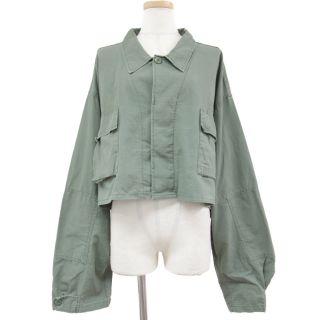 ロスコ(ROTHCO)のRothco ロスコ ジャケット ミリタリージャケット アウター ブルゾン 長袖 ショート丈 3XL SHORT JK 22春夏 カーキ XXXL 女性 着回し カジュアル ブランド シンプル ガーリー【レディース】【中古】【美品】(ミリタリージャケット)