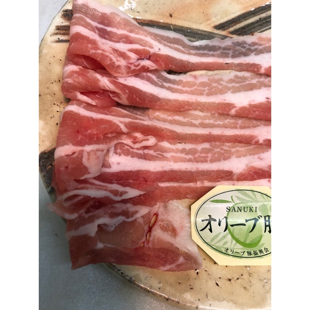 卸専門店からご自宅へ　香川県産オリーブ豚バラ肉 食品/飲料/酒の食品(肉)の商品写真