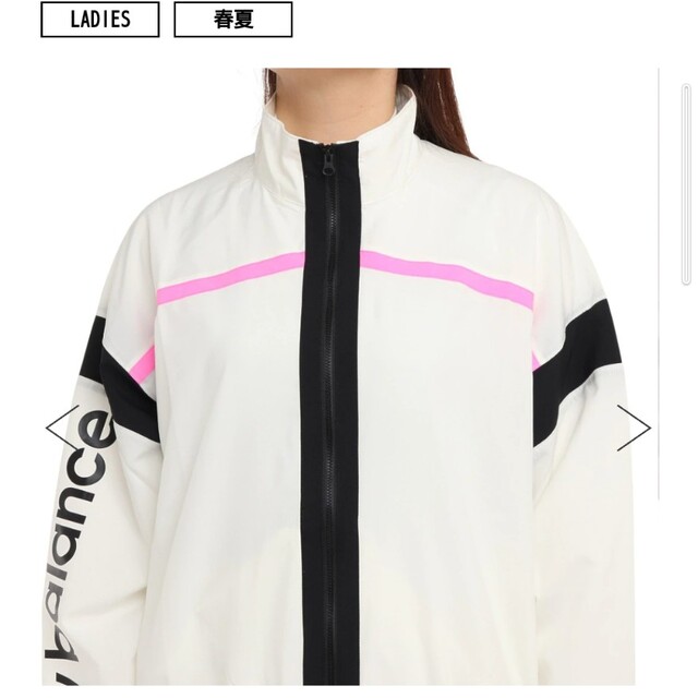 New Balance(ニューバランス)の新品 L newbalance インポート Mサイズ クロス jacket 白 スポーツ/アウトドアのテニス(ウェア)の商品写真