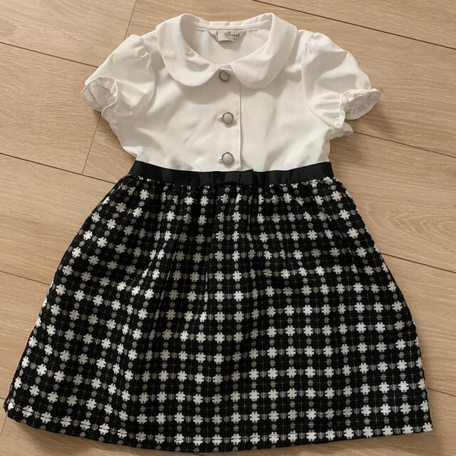 女の子 フォーマル ワンピース 110cm キッズ/ベビー/マタニティのキッズ服女の子用(90cm~)(ドレス/フォーマル)の商品写真