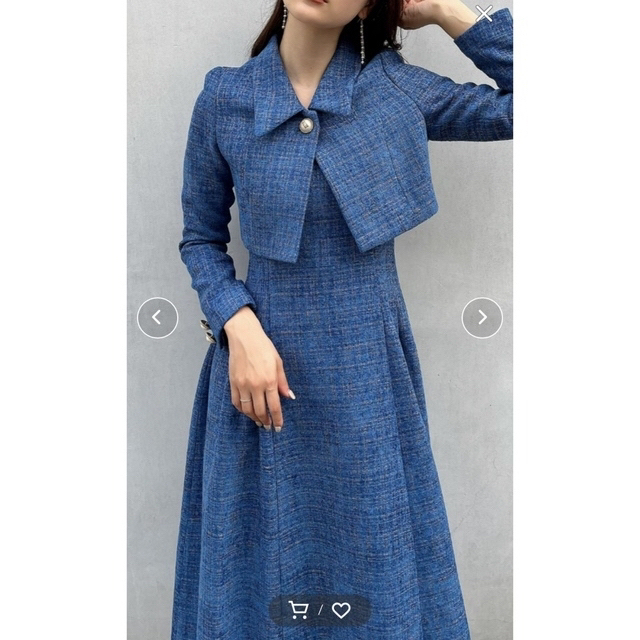 再・値下げ⭐︎】eimy istoire ツイードジャケット ワンピ⭐︎セット