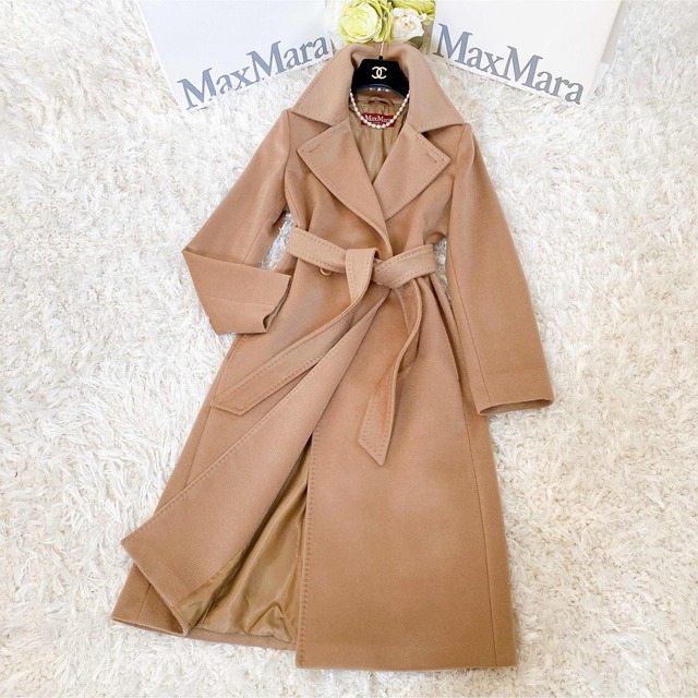 メーカー直送】 Max Mara - 美品 マックスマーラ キャメル コート