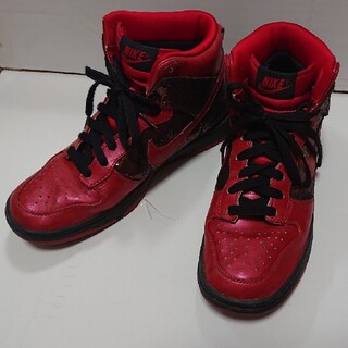 ナイキ(NIKE)のNIKE dunk high skinny ナイキウィメンズダンクハイスキニー(スニーカー)