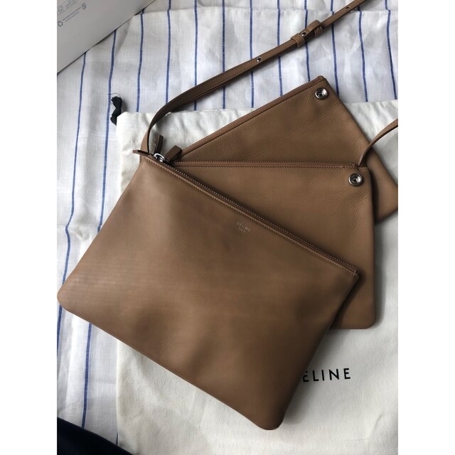 CELINE セリーヌトリオキャメルミルクティ色希少